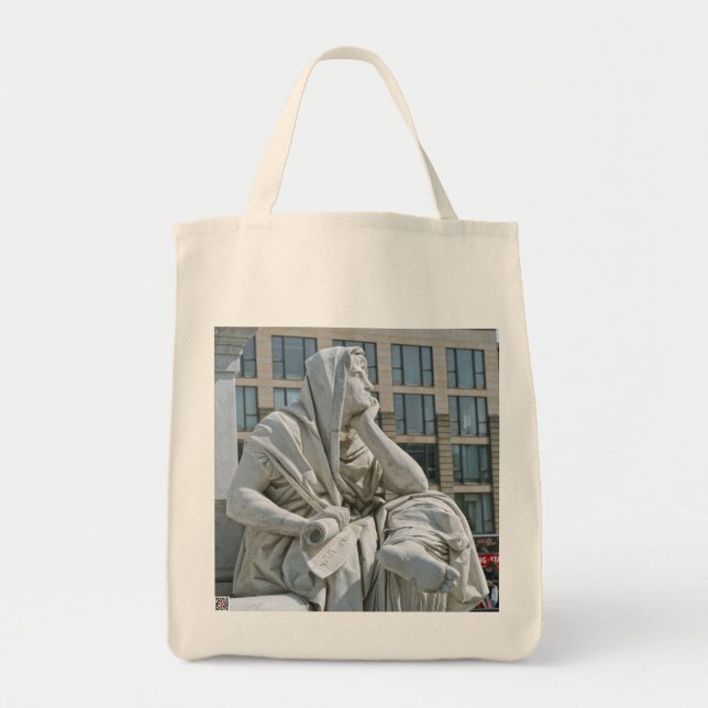 Bolsa Tote Alegoria da Filosofia do Monumento a Schiller em B (Frente)