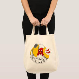 Bolsa Tote Alegre Chefe de Cozinha Frango Fazendeiro Galo Eng
