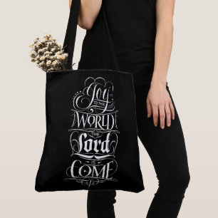 Bolsa Tote Alegria ao mundo o Senhor vem o Natal