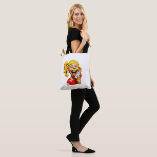 Bolsa Tote Alegria de Sorvete de Desenho Animado