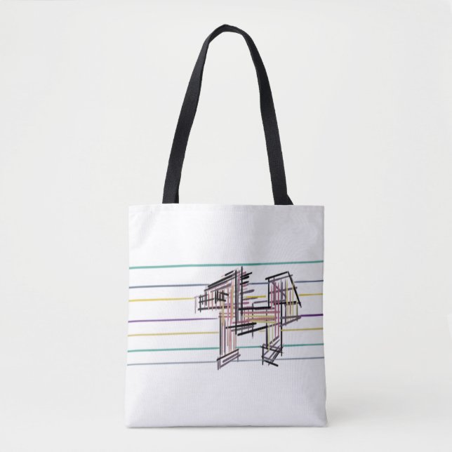 Bolsa Tote Alegria de verão de lobo  (Frente)