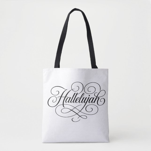Bolsa Tote Aleluia Monograma (Frente)