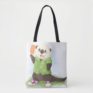 Bolsa Tote Além da sacola celíaca da lontra do verão