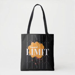 Bolsa Tote Além do limite | Bandeja Motivada Preta 🖤