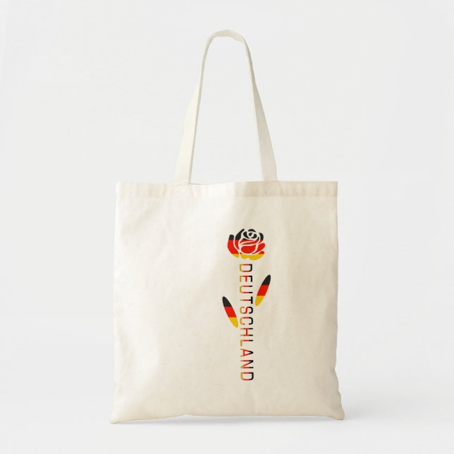 Bolsa Tote Alemanha de Sinalizador Alemão Rosa (Frente)