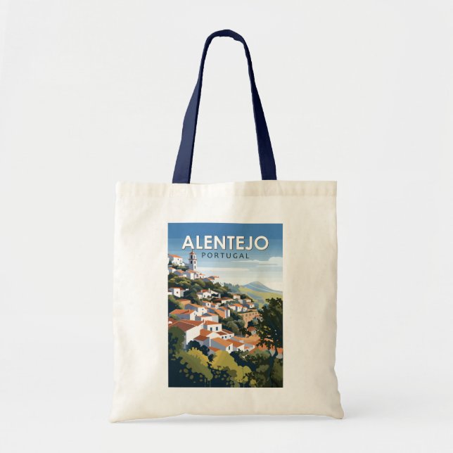 Bolsa Tote Alentejo Portugal Viagem Art Vintage (Frente)