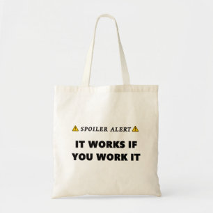 Bolsa Tote Alerta do Spoiler Que Funciona Engraçado Cotaçã