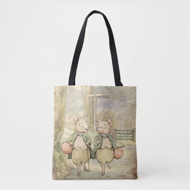 Bolsa Tote Alexander e Pigling Bland por Beatrix Potter (Frente)