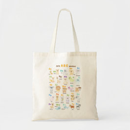 Bolsa Tote Alfabeto Animal ABC Animais fofos