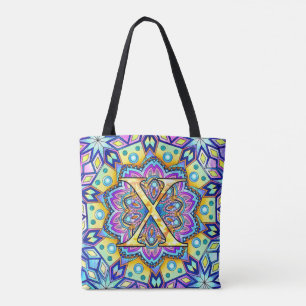 Bolsa Tote Alfabeto X mandala