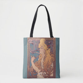Bolsa Tote Alfonse Mucha Job Art Nouveau mulher