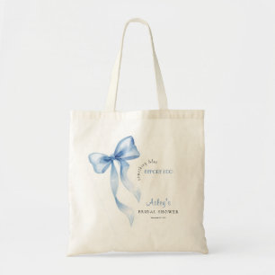 Bolsa Tote Algo Azul antes da Minha Festa de Noivado