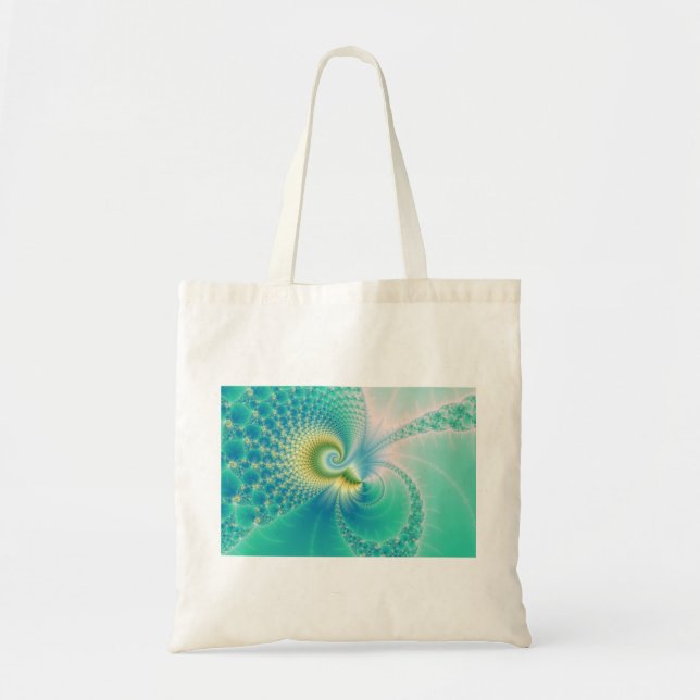 Bolsa Tote Algo Fishy - Arte Fractal (Frente)