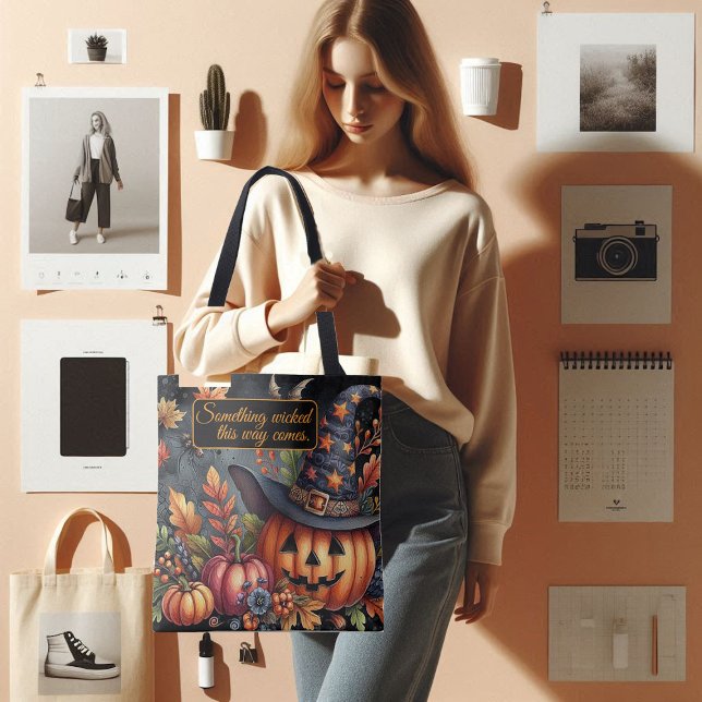 Bolsa Tote Algo mal assim vem Spooktacular Jack (Something wicked this way comes Spooktacular Jack Tote Bag)