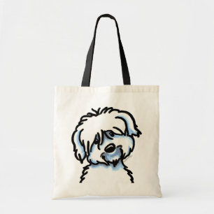 Bolsa Tote Algodão branco de Tulear Cara