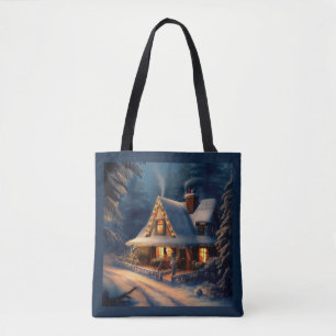 Bolsa Tote Algodão de Natal 1