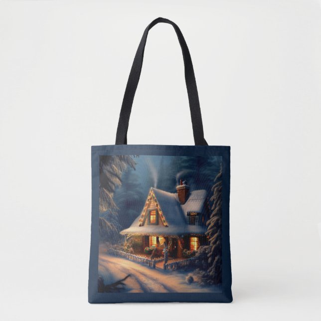Bolsa Tote Algodão de Natal 1 (Frente)