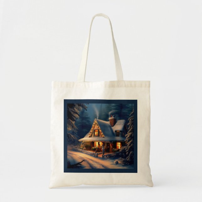 Bolsa Tote Algodão de Natal 1 (Frente)