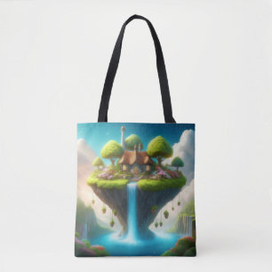 Bolsa Tote Algodão Inchantado Da Ilha Flutuante - Quant Whims
