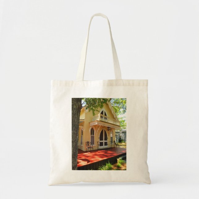 Bolsa Tote Algodão Vitoriano em Sol - Vineyard de Martha (Frente)