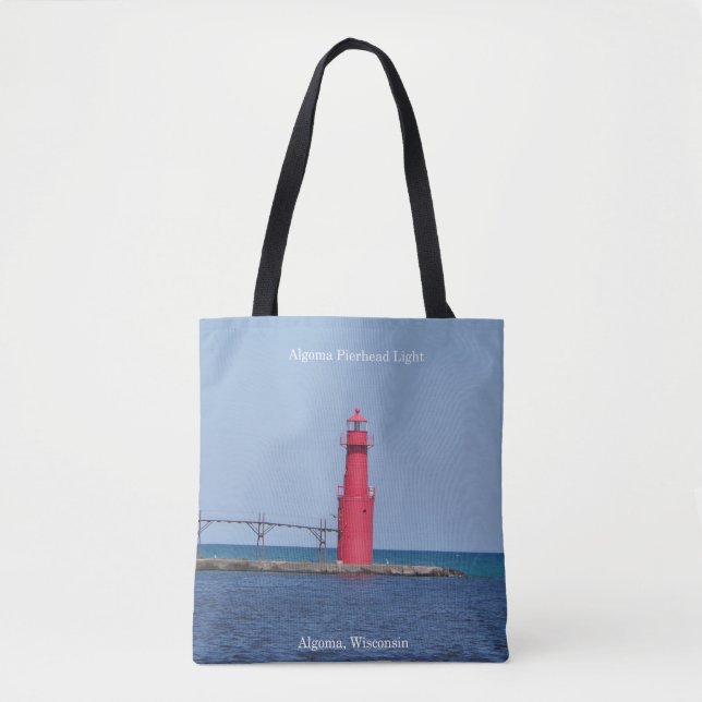 Bolsa Tote Algoma Pierhead Light por todo o saco (Frente)
