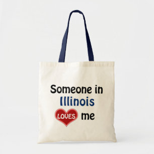 Bolsa Tote Alguém em Illinois me ama