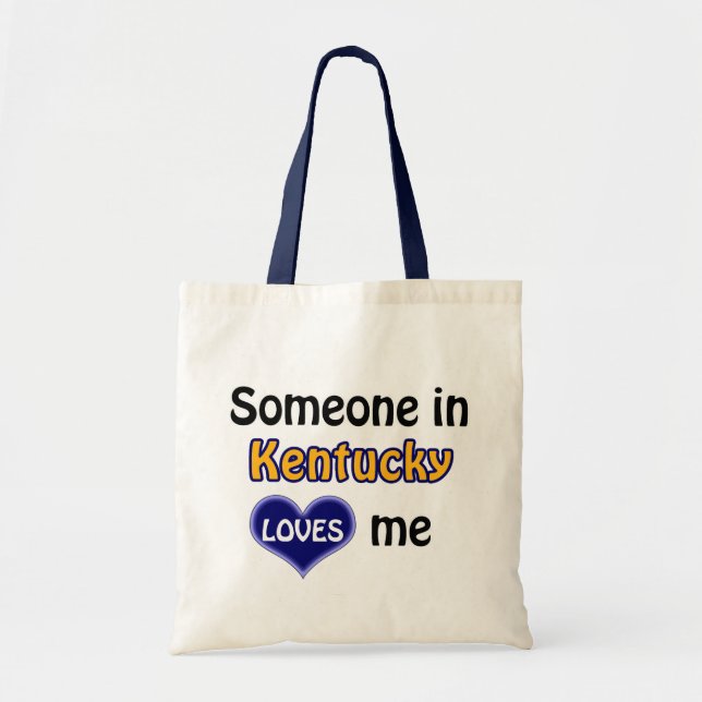 Bolsa Tote Alguém em Kentucky me ama (Frente)