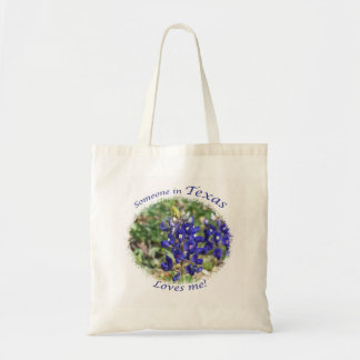 Bolsa Tote "Alguém em Texas ama-me" sacola do Bluebonnet