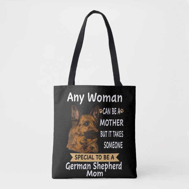 Bolsa Tote Alguém Especial É Uma Mãe German shepherd (Frente)