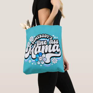 Bolsa Tote Alguém está bem, mamãe, azul