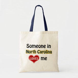Bolsa Tote Alguém na Carolina do Norte me ama
