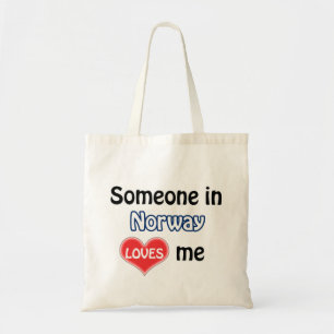 Bolsa Tote Alguém na Noruega me ama