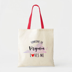 Bolsa Tote Alguém Na Virgínia Me Ama Tote Bag
