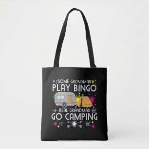 Bolsa Tote Alguns vovós jogam Bingo Verdadeiros Vão acampar