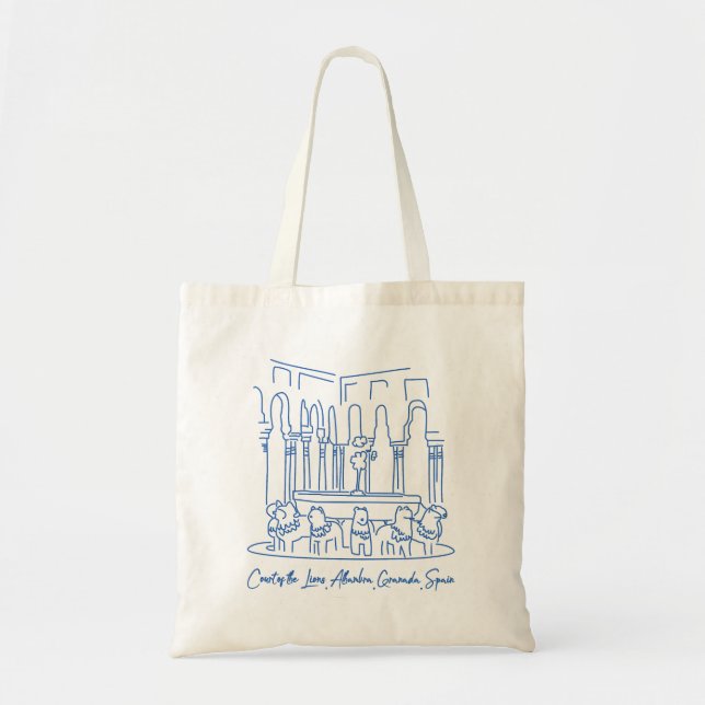 Bolsa Tote Alhambra Court of the Lions 1 (Frente)