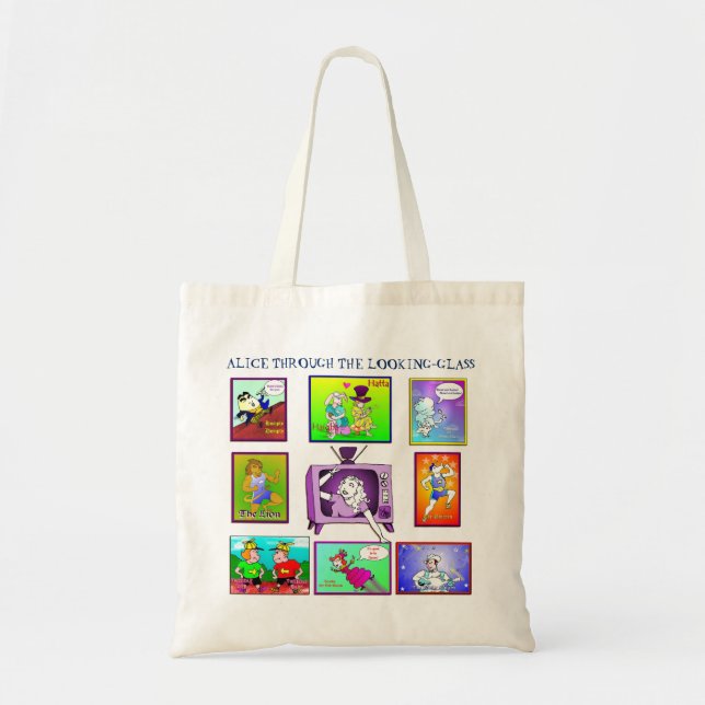 Bolsa Tote Alice com a arte 1998 dos desenhos animados do (Frente)