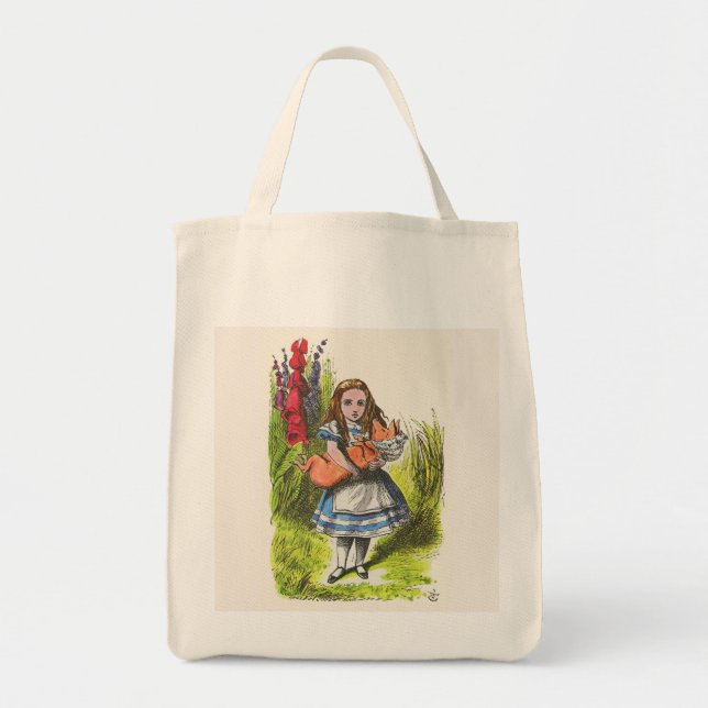 Bolsa Tote Alice e o bebê 2 do porco (Frente)