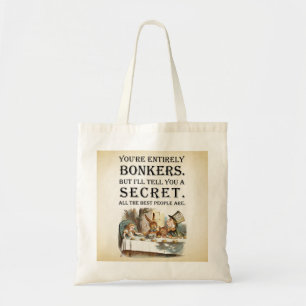 Bolsa Tote Alice In Wonderland - Festa do Chá - Citação do