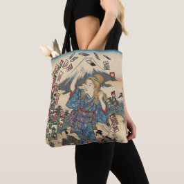 Bolsa Tote Alice Lost in Japan | Ukiyo-e Floating Wonderland