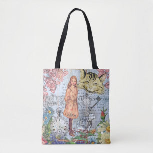 Bolsa Tote Alice no País das Maravilhas Clássico de Cheshire