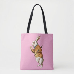 Bolsa Tote Alice no País das Maravilhas - Coelho Branco