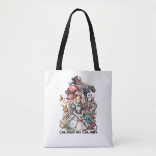 Bolsa Tote Alice no País das Maravilhas Curiouser e Curiouser
