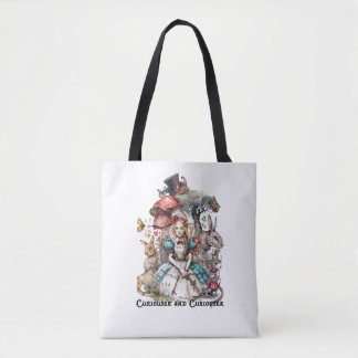 Bolsa Tote Alice no País das Maravilhas Curiouser e Curiouser