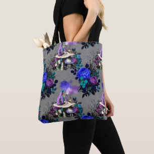Bolsa Tote Alice no País das Maravilhas das Flores Fumantes