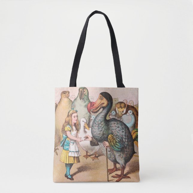Bolsa Tote Alice no País das Maravilhas do Dodo (Frente)