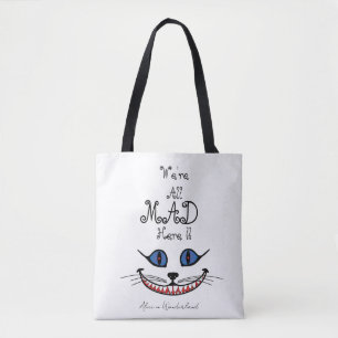 Bolsa Tote Alice no País das Maravilhas - Estamos Todos Louco