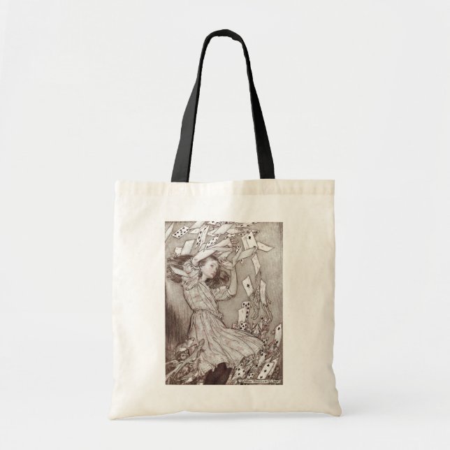 Bolsa Tote Alice No País Das Maravilhas Lewis Carroll Rackham (Frente)