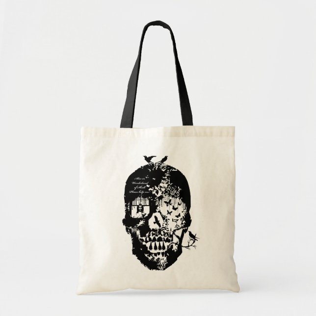 Bolsa Tote Alice no saco do crânio (Frente)