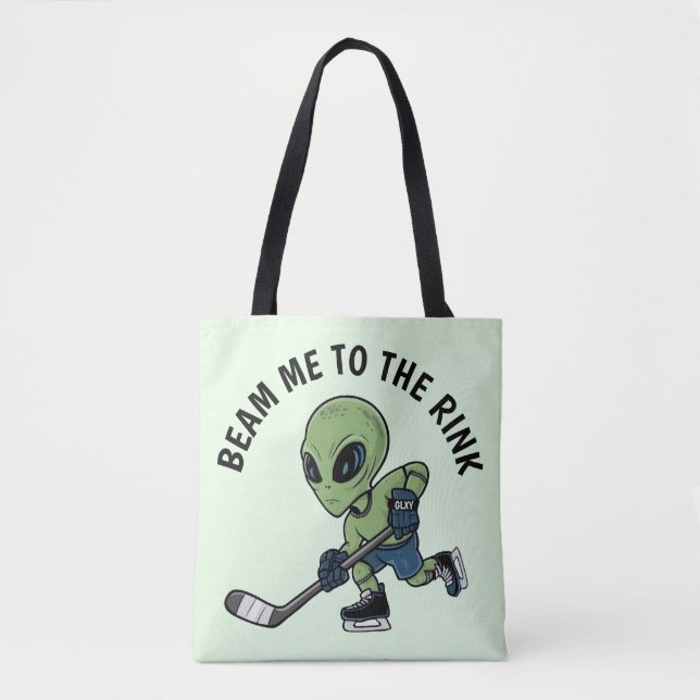 Bolsa Tote Alienígena de hóquei (Frente)