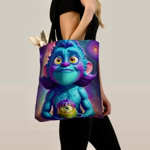 Bolsa Tote Alienígena do Espaço & Amigo